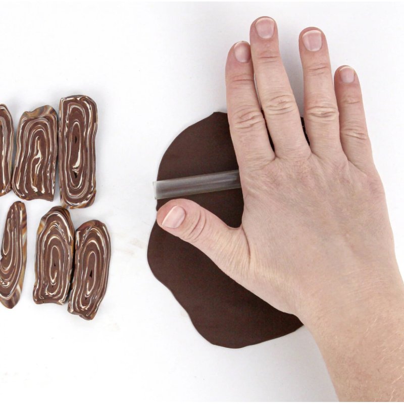 FIMO SOFT pâte à modeler effet bois, durcit au four, 4×25 g